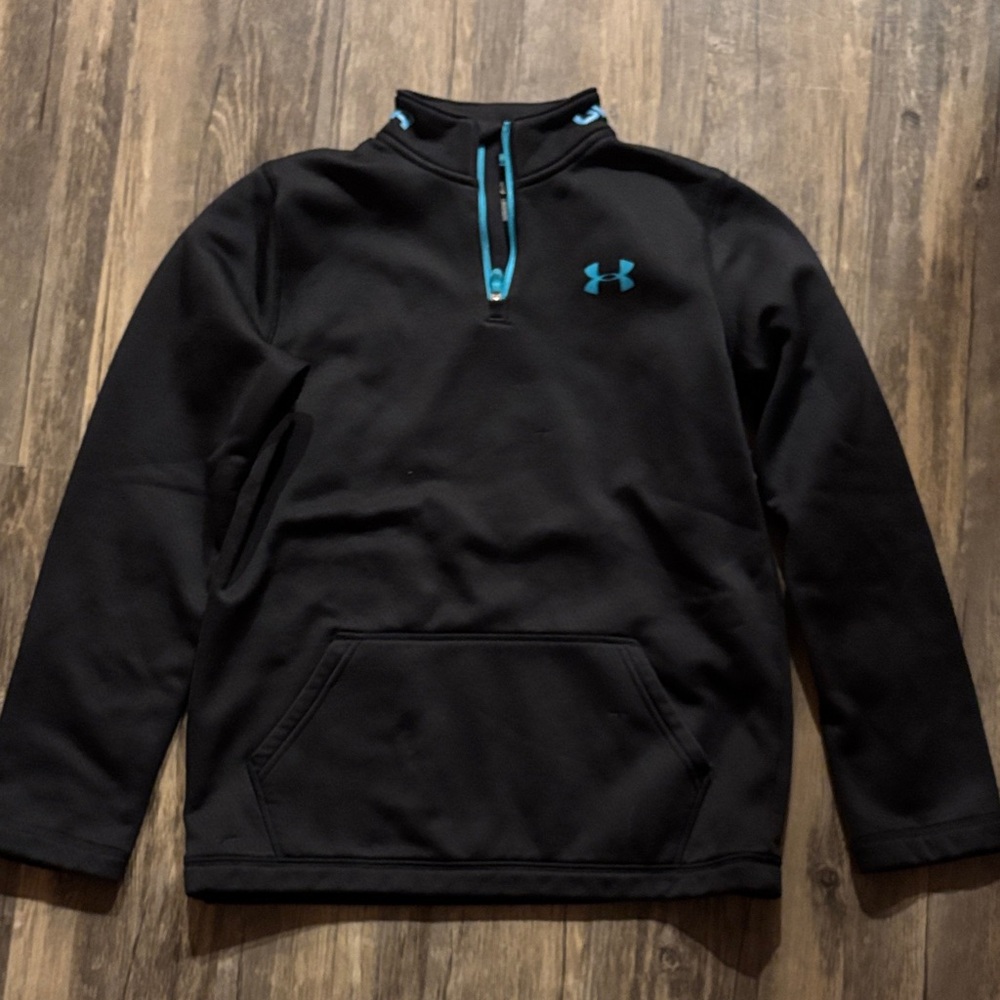 Under Armour Boys Black and Blue Performance Jacket